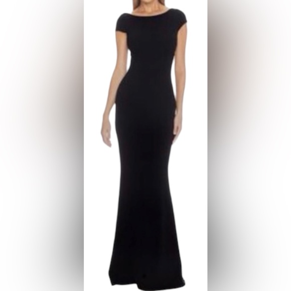 New Katie May x BHLDN Madison 0 2 6 12 Black Bow Back Long Maxi Bridesmaid Gown - Picture 9 of 11